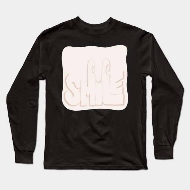 Subtle Smile Long Sleeve T-Shirt by mongdrawings